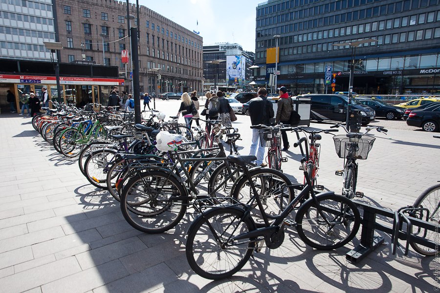 Хельсинки Helsinki велопарковка